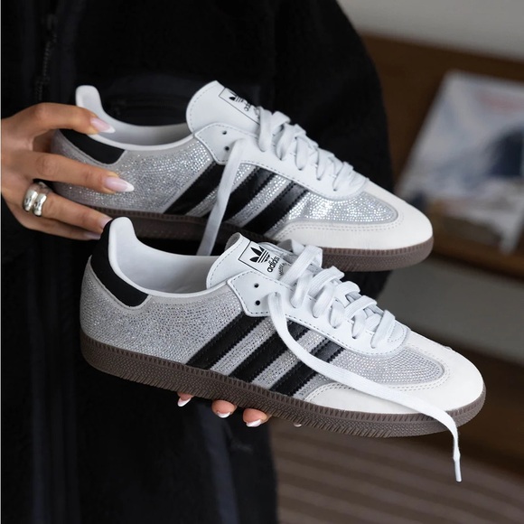 adidas Shoes - adidas Originals Samba OG "Crystal White Rhinestone"